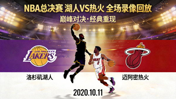 NBA总决赛湖人队对阵热火队的全场录像回放封面